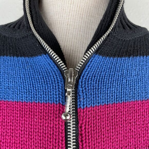 Dress Barn Full Zip Sweater Top Size M EUC - Picture 3 of 9